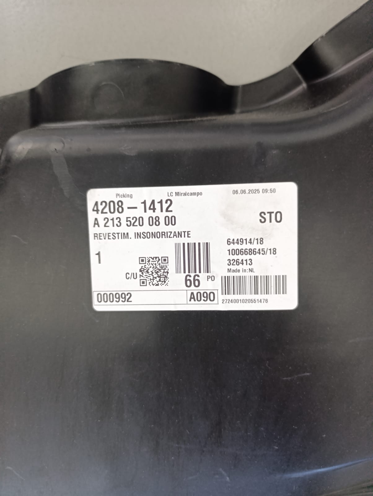 Revestimento Insonorizante Inferior – Mercedes E220CDI S213 (2018) - Image 2